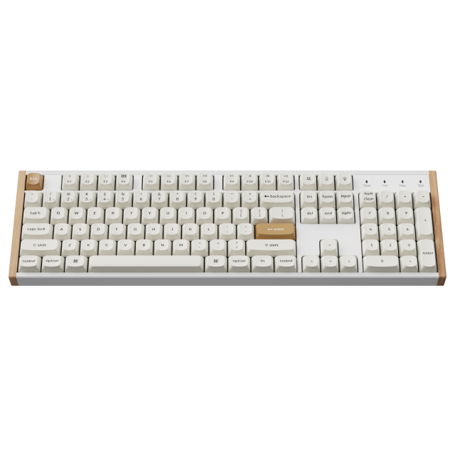 Wireless Mechanical Keyboard Keychron K10 HE Magnetic Switch - White Special Edition 