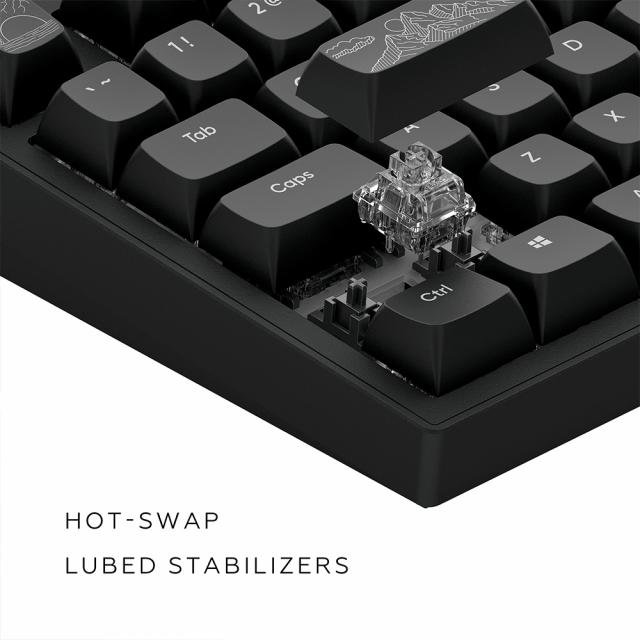 Gaming Mechanical Keyboard Dark Project ALU81A Terra Nostra Black RGB 