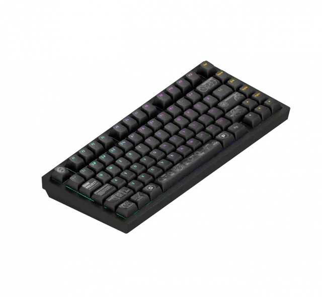 Геймърскa безжична клавиатура Dark Project ALU81A Terra Nova V2 Black RGB 