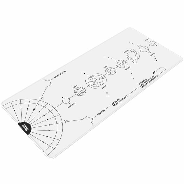 Геймърски пад Dark Project - Terra Nova White XL 