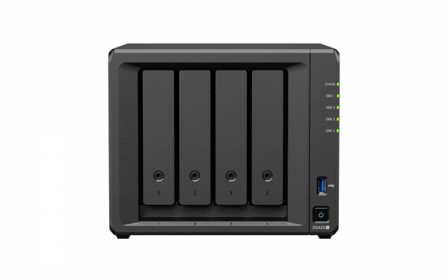 Мрежов сторидж NAS Synology DS425+,4-bay за  3.5" 2.5", 2 x M.2 NVMe 