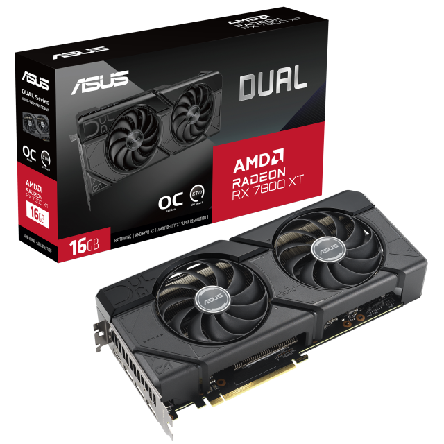 Graphic card ASUS DUAL RX 7800 XT OC 16GB GDDR6 