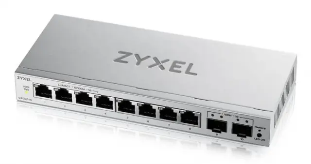 Switch ZyXEL GS-1200-10, V3,  Web Managed, 8 port 10/100/1000 with 2Gbe Uplink 