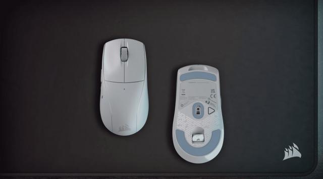 Геймърскa безжична мишка CORSAIR M75 AIR Ultra-Lightweight Gaming Mouse - Light Gray 