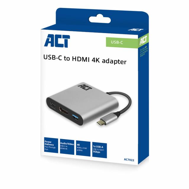 ACT USB-C to HDMI 4K Adapter 