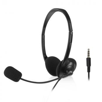 ACT Слушалки с микрофон, 3.5mm жак, 2м