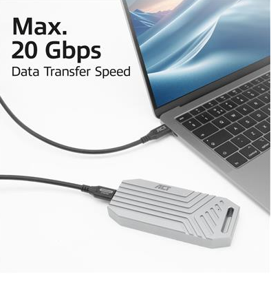 ACT Кабел USB-C - USB-C, 0.5 м / USB4, 20Gbps, 240W 