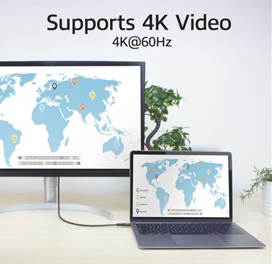 ACT Кабел USB-C - USB-C, 1 м / USB4, 20Gbps, 240W 