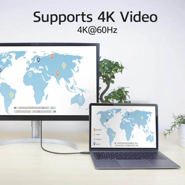 ACT Кабел USB-C - USB-C, 2 м / USB4, 20Gbps, 240W, сертифициран USB-IF 