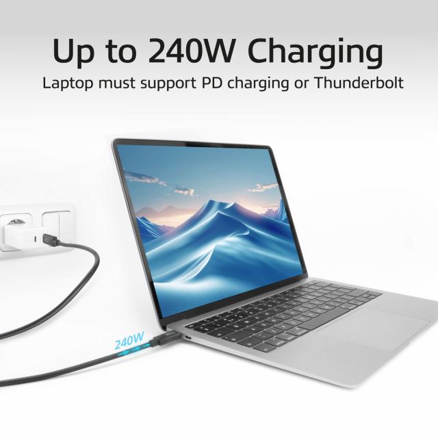 ACT Кабел USB-C - USB-C, 2 м / USB4, 20Gbps, 240W, сертифициран USB-IF 