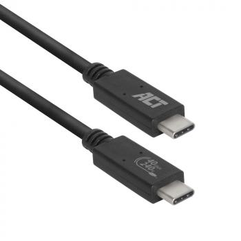 ACT Cable USB-C - USB-C, 0.8 м / USB4, 40Gbps, 240W, certified USB-IF