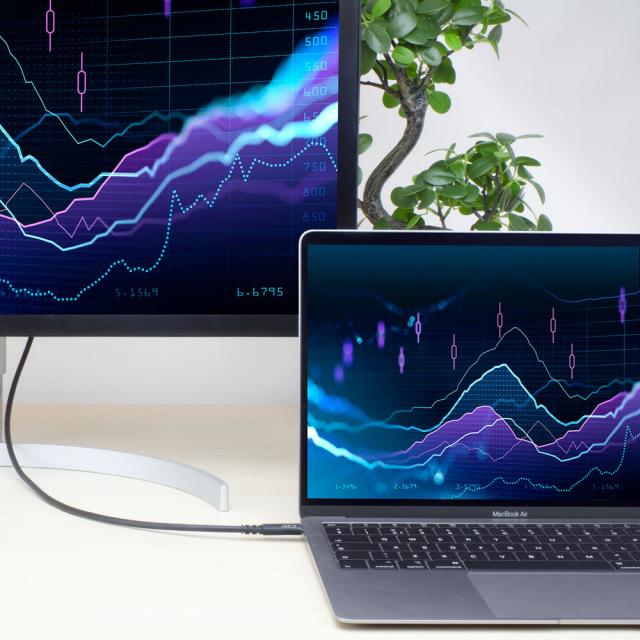 ACT Кабел USB-C - USB-C, 0.8 м / USB4, 40Gbps, 240W, сертифициран USB-IF 