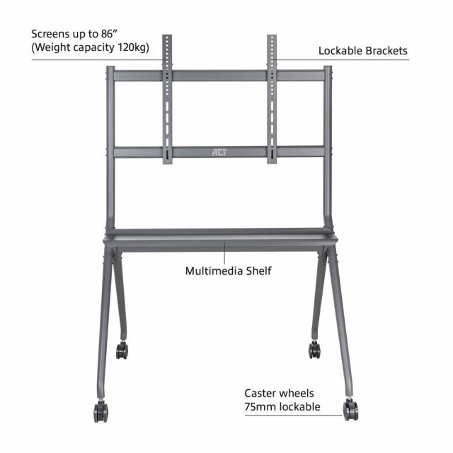 ACT Mobile TV stand 50-86", up to 120kg 