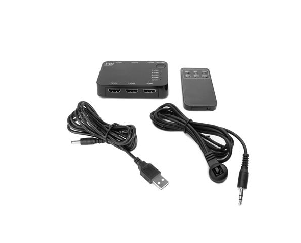5x 1 HDMI switch, 3D and 4K support, 60Hz 