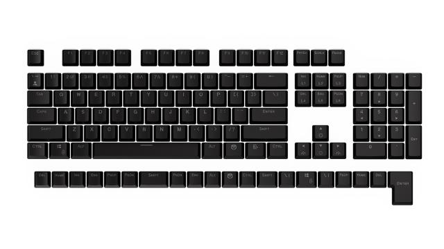 Keycaps ENDORFY - 124 pcs PBT - Black 