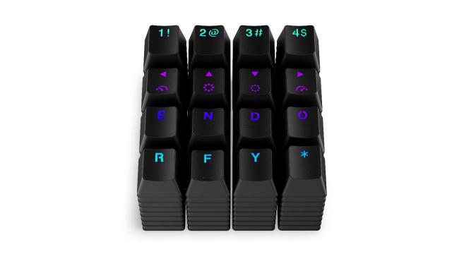 Keycaps ENDORFY - 124 pcs PBT - Black 
