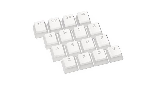 Keycaps ENDORFY - 104 pcs PBT - Onyx White 