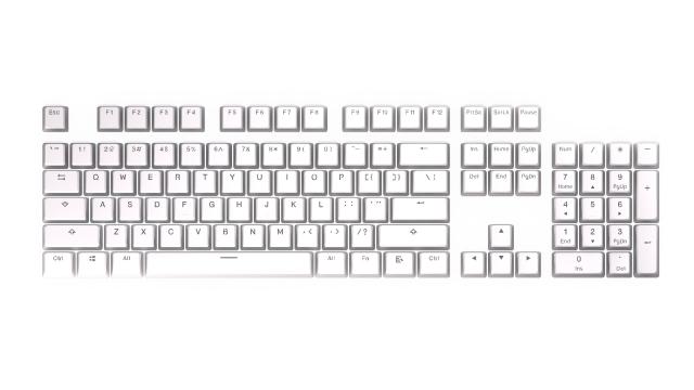 Keycaps ENDORFY - 104 pcs PBT - Onyx White 