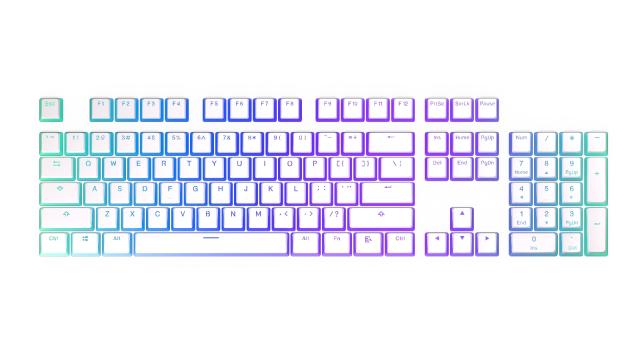 Keycaps ENDORFY - 104 pcs PBT - Onyx White 
