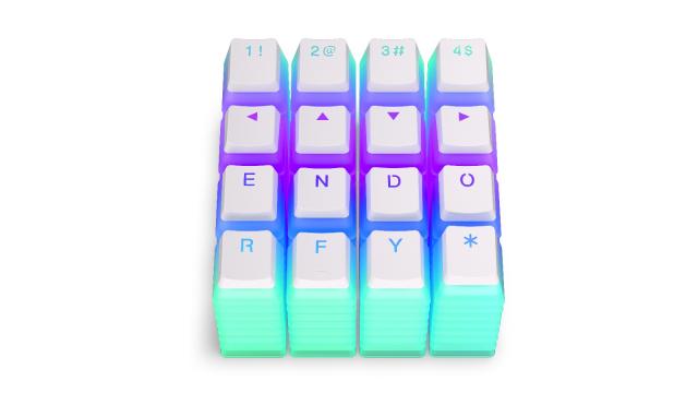 Keycaps ENDORFY - 104 pcs PBT - Onyx White 