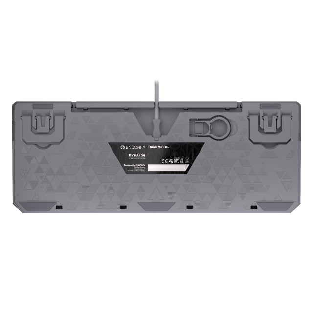 Endorfy механична клавиатура Thock V2 TKL, PBT, Endorfy Red switch, US Layout