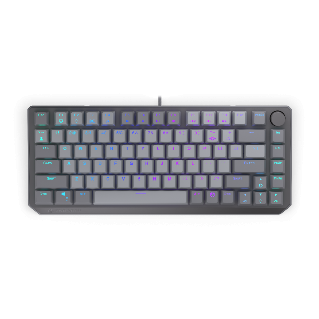 Endorfy механична клавиатура Thock V2 75%, PBT, Endorfy Red switch, US Layout