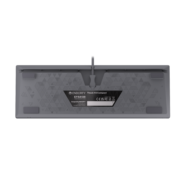 Endorfy механична клавиатура Thock V2 Compact, PBT, Endorfy Red switch, US Layout