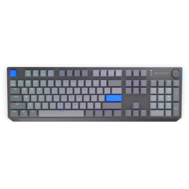 Endorfy механична клавиатура Thock Wireless V2 Full Size, PBT, Endorfy Yellow switch, US Layout