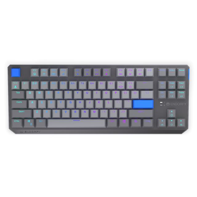 Endorfy механична клавиатура Thock Wireless V2 TKL, PBT, Endorfy Yellow switch, US Layout