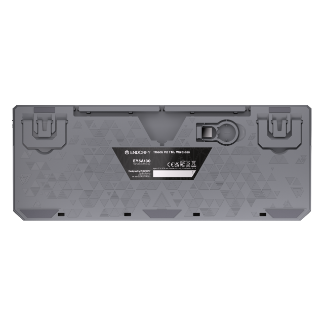 Endorfy механична клавиатура Thock Wireless V2 TKL, PBT, Endorfy Yellow switch, US Layout