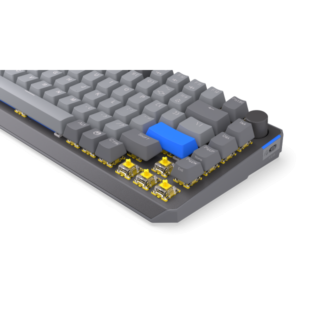 Endorfy механична клавиатура Thock Wireless V2 75%, PBT, Endorfy Yellow switch, US Layout
