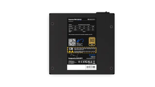 Захранващ блок Endorfy Supremo FM6 1000W 80+ Gold, PCIe 5.1 - Fully Modular 