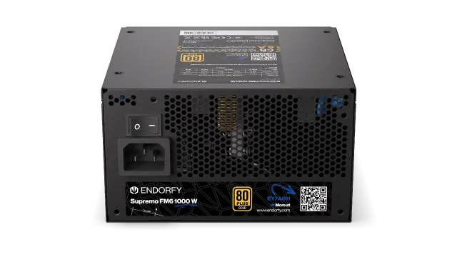 Захранващ блок Endorfy Supremo FM6 1000W 80+ Gold, PCIe 5.1 - Fully Modular 