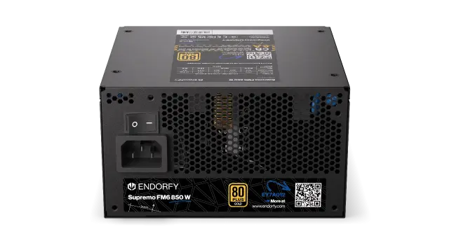 Захранващ блок Endorfy Supremo FM6 850W 80+ Gold, PCIe 5.1 - Fully Modular 