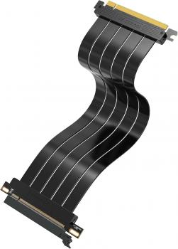 EZDIY-FAB High Speed Riser Cable PCIe x16 4.0 Port GPU Extension Card-Straight Connector 300mm