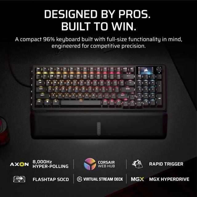 Mechanical Keyboard Corsair Vanguard Pro 96 Hall Effect - Hyperdrive Magnetic Switch 