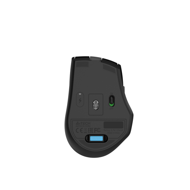 Безжична безшумна мишка A4tech FG35CS Plus White Fstyler, 2.4Ghz ,сива, USB-C 