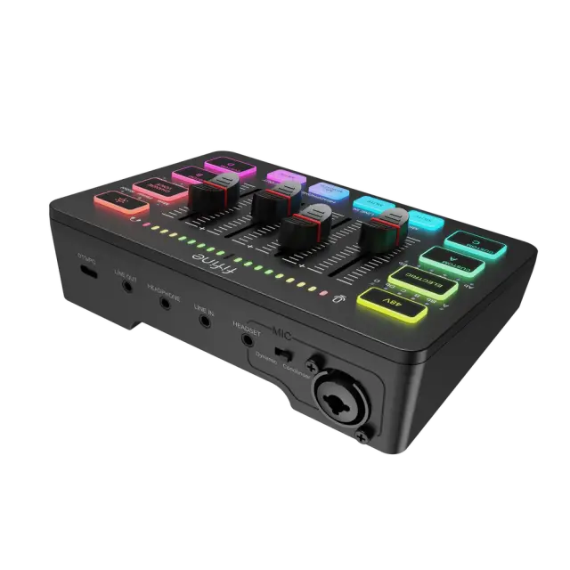 FIFINE SC3 RGB Audio Interface - Black 