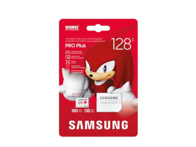 Memory card Samsung SONIC PRO PLUS microSD Card (2023), 128GB, Adapter 