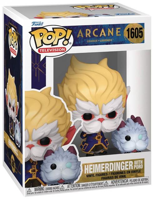 Фигурка Funko Pop! Television: Arcane LoL S1 -Heimerdinger with Poro #1605 
