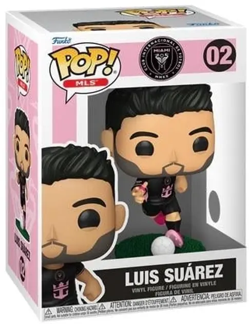Фигурка Funko Pop! MLS: Inter Miami - Luis Suarez (Away) #02 