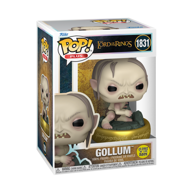 Фигурка Funko Pop! Plus: The Lord of the Rings - Gollum (Glows in The Dark) #1831 Vinyl Figure 
