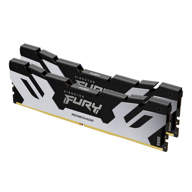 Memory Kingston Fury Renegade Silver/Black 64GB(2x32GB) DDR5 6400MHz CL32 - Intel XMP 
