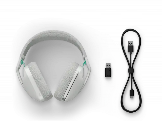 Геймърски безжични слушалки Logitech G321 Lightspeed, Микрофон, Бели 