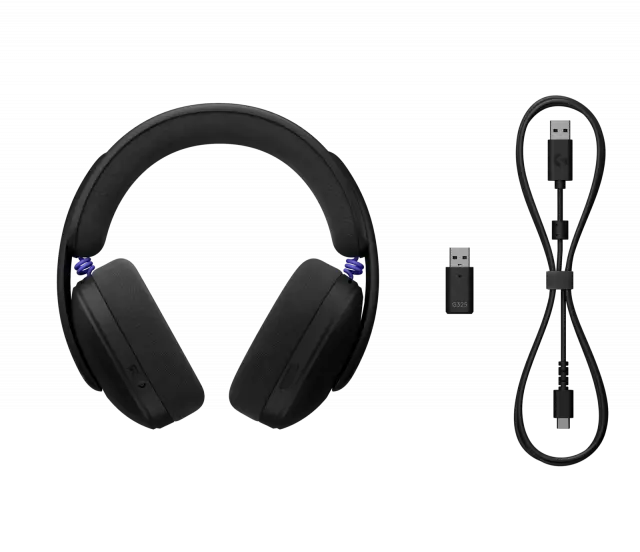 Геймърски слушалки Logitech G325 Ligthspeed Wireless, Микрофон, Черни 