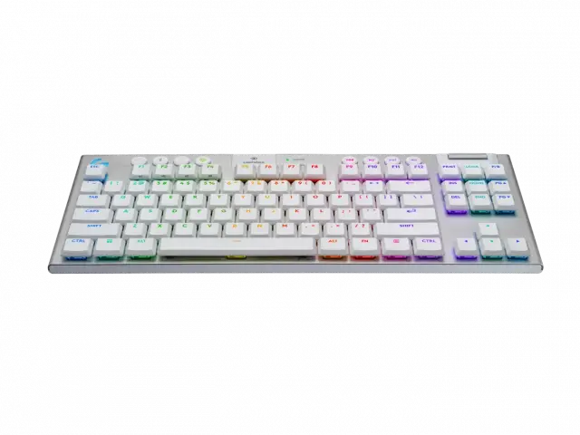 Безжична геймърска механична клавиатура Logitech G915X White Lightspeed TKL - GL Tactile Switch 