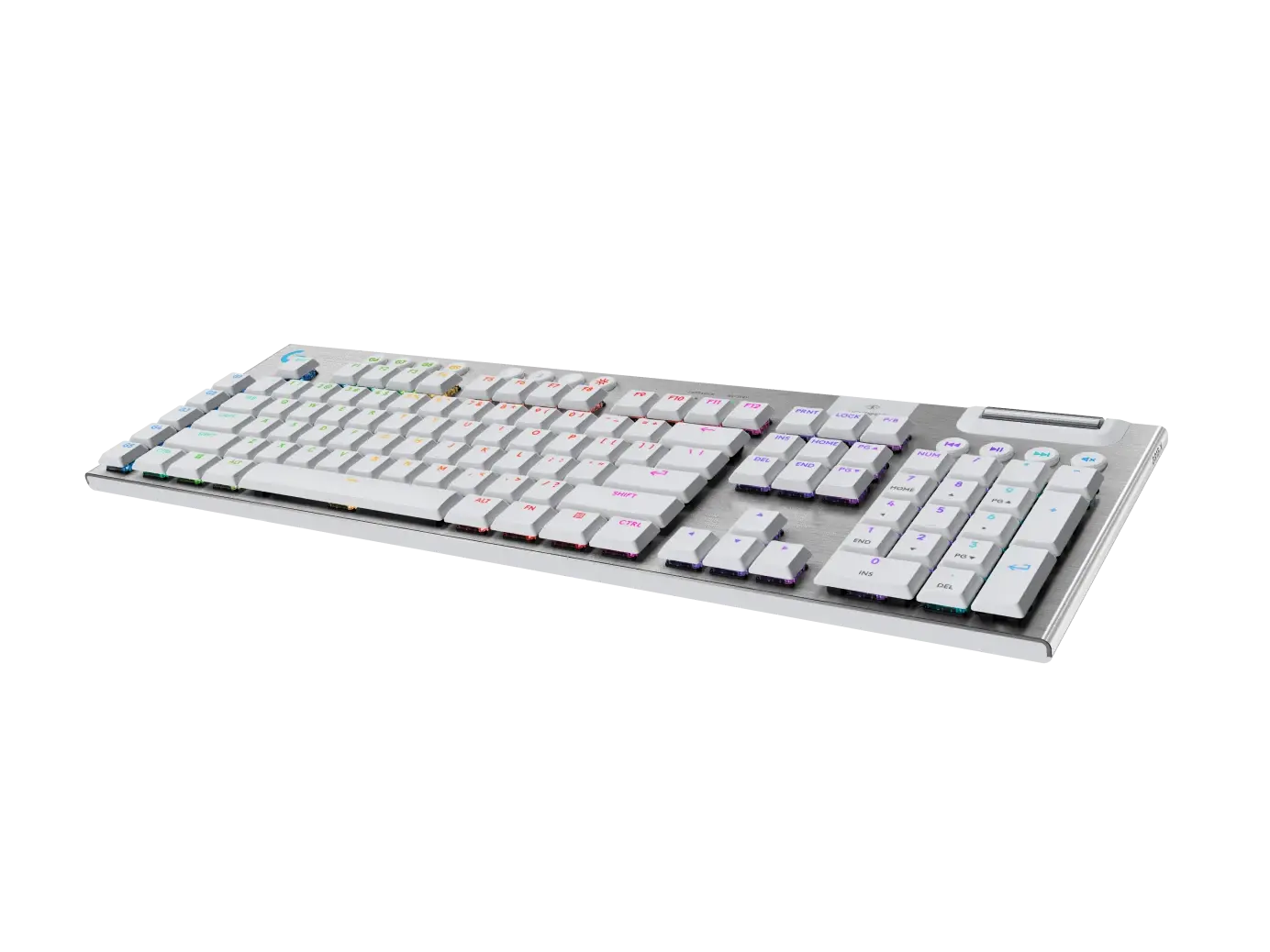 Безжична геймърска механична клавиатура Logitech G915X White Lightspeed - GL Tactile Switch