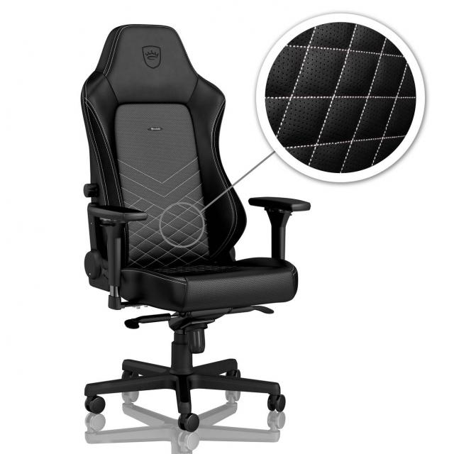 Геймърски стол noblechairs HERO - Black/Platinum-White 