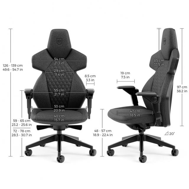 Геймърски стол noblechairs DAWN - Fabric Granite 