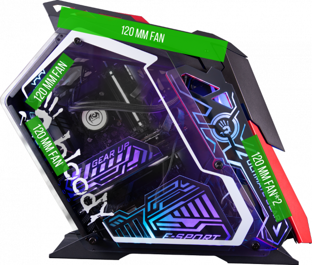 Case A4Tech Bloody GN-30 Rogue - Mid-Tower 